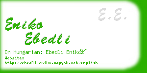 eniko ebedli business card